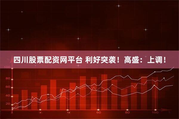 四川股票配资网平台 利好突袭！高盛：上调！
